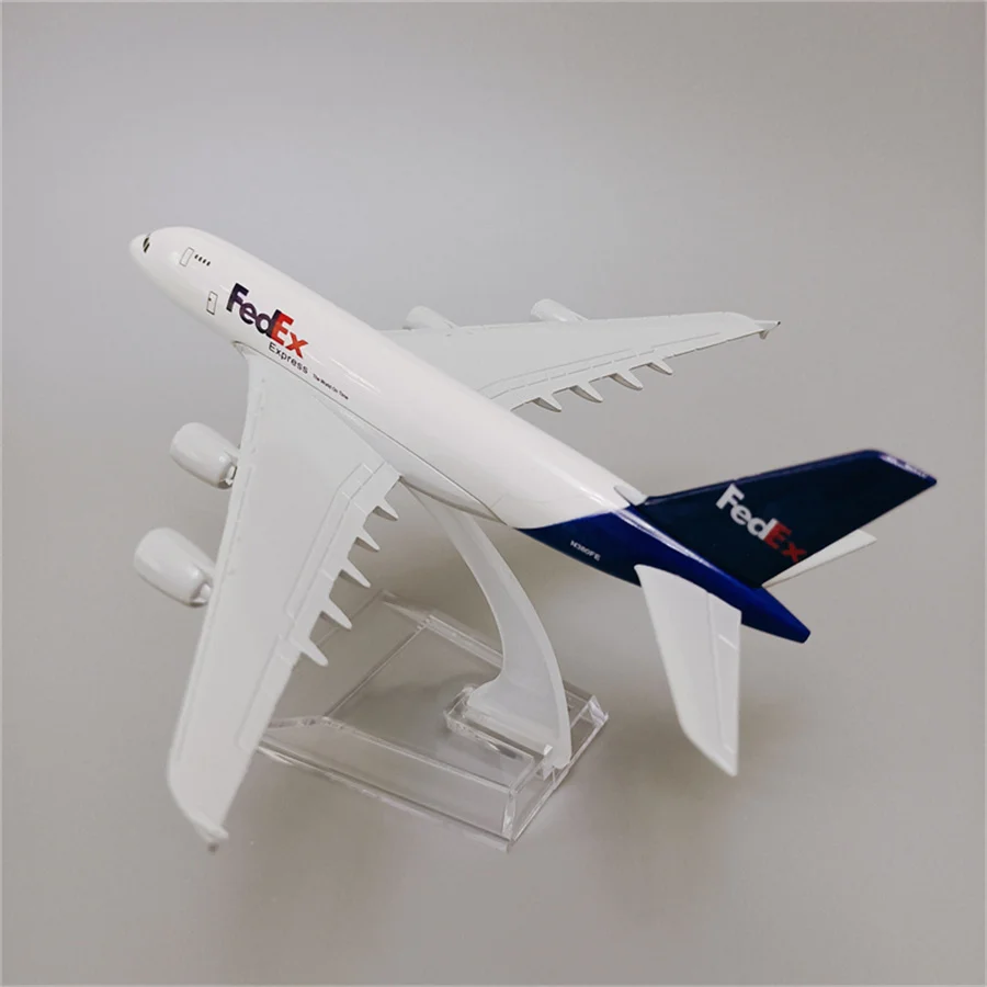 16cm Alloy Metal Air Fedex Express Airbus 380 A380 Airlines Airplane Model 1:400 Scale Diecast Air Plane Model Diecast Aircraft