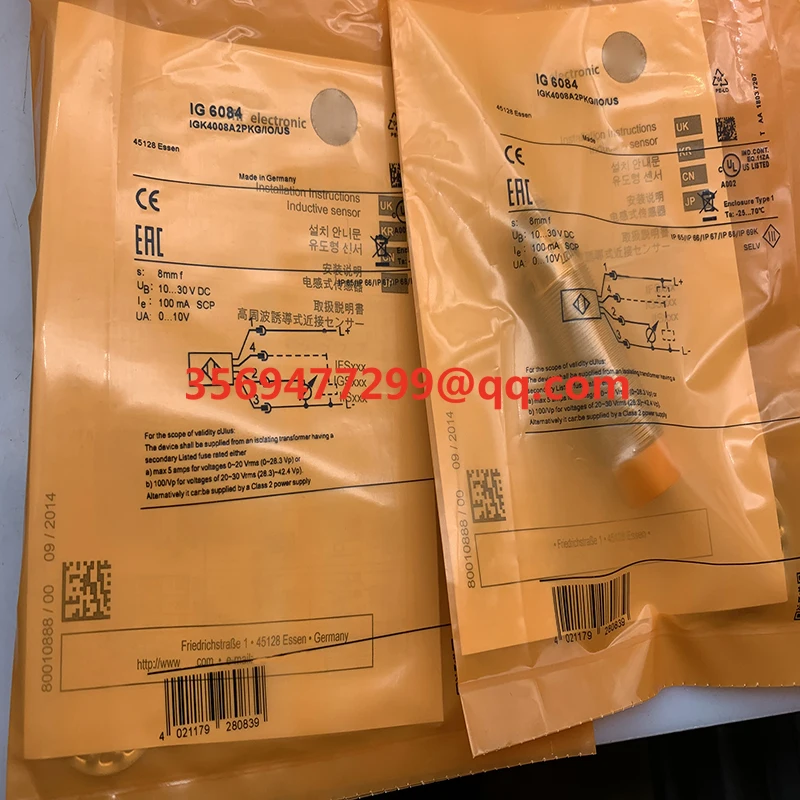 

Brand new stock IG6084 IG6086 IG6083 Proximity switch sensor