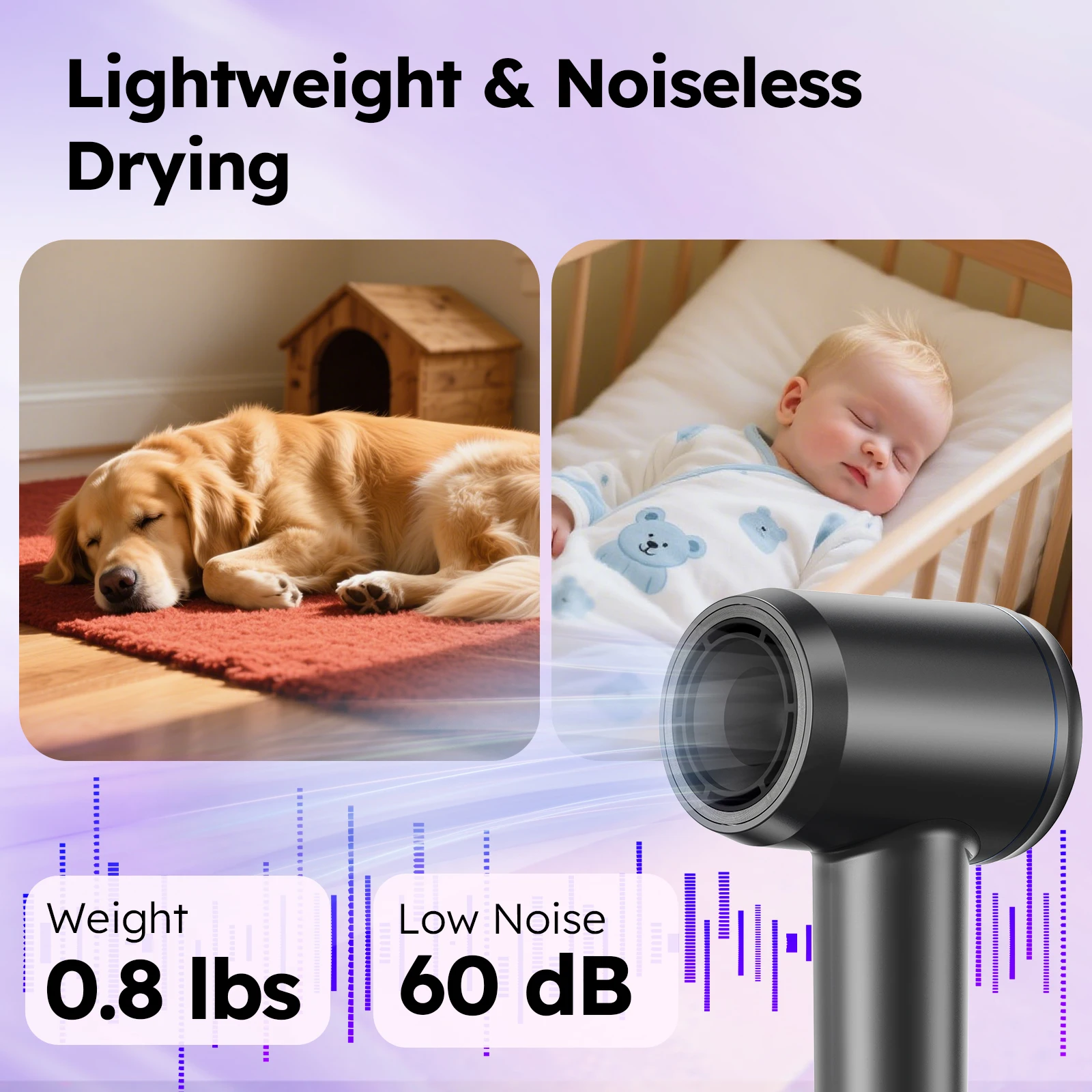 مجفف شعر عالي السرعة 600 مليون الأيونات السالبة للعناية بالشعر 110000 دورة في الدقيقة سريع الجفاف 220 فولت (مع محول الاتحاد الأوروبي) سرعة الرياح 64 متر/الثانية