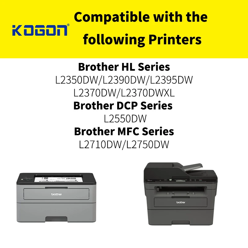KOGON TN760 Toner for Brother Compatible  with TN730 TN-760 TN-730 for MFC-L2710DW HL-L2350DW DCP-L2550DW MFC-L2750DW HL-L2370DW