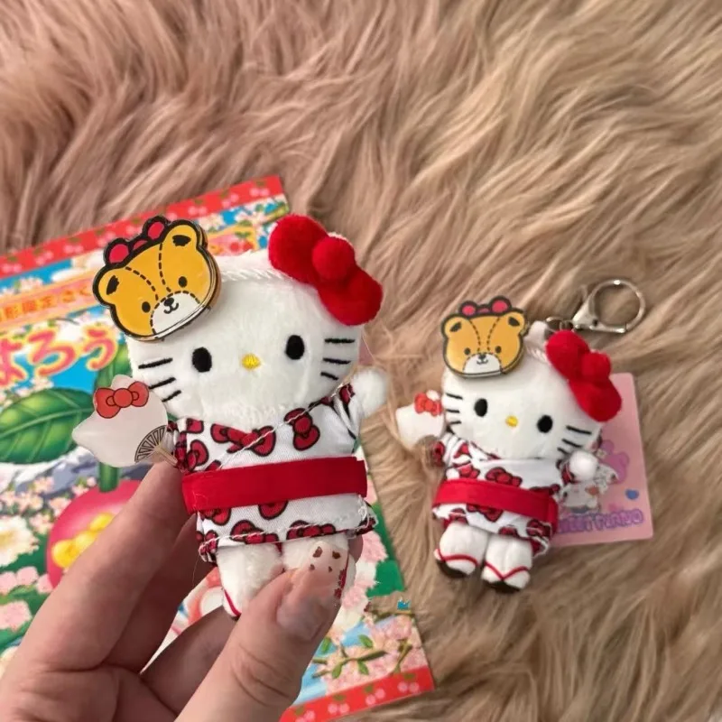 جديد سانريو الكرتون مرحبا كيتي حقيبة سحر الكرتون لطيف كيتي أنيمي سلاسل المفاتيح Kawaii سوبر رائعتين ألعاب من القطيفة هدايا العيد