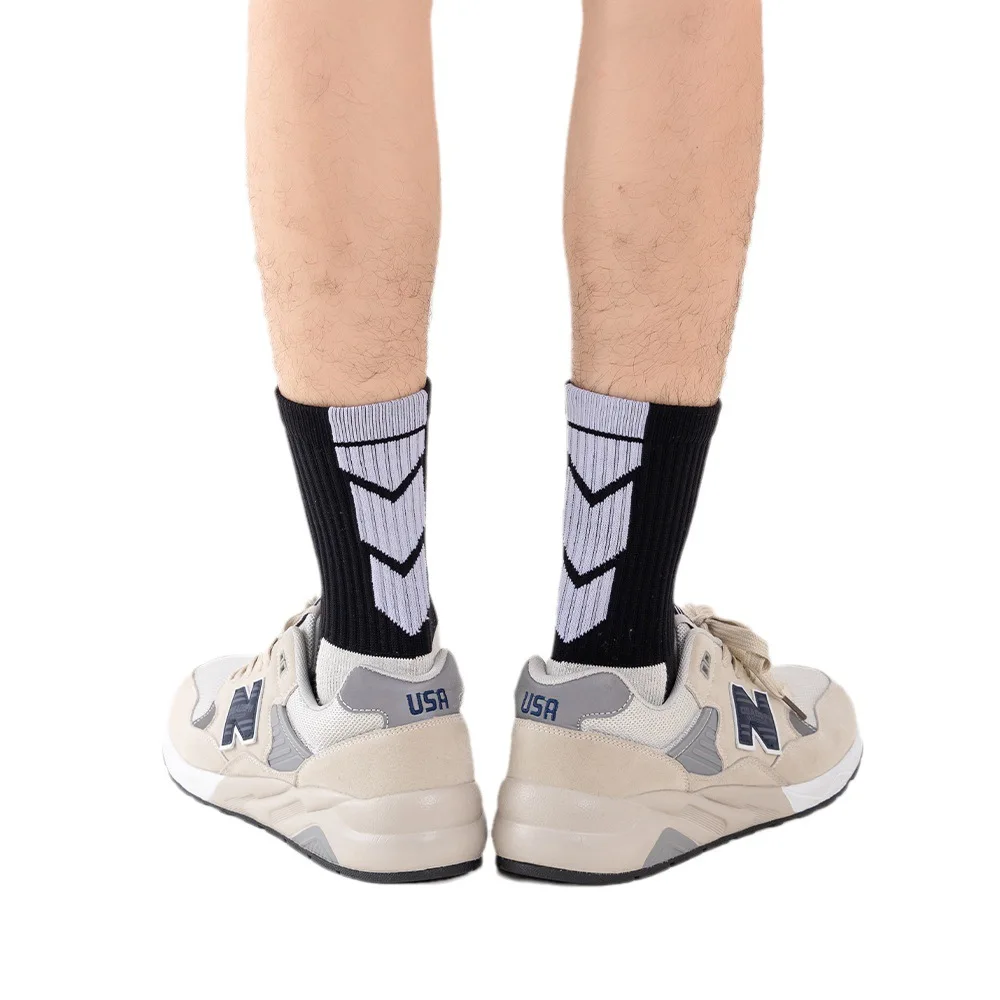 Chaussettes de football épaisses pour hommes, fond de serviette, entraînement professionnel, course à pied, basket-ball, 5 paires