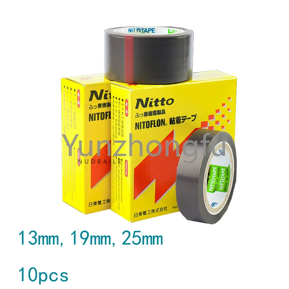 Waterproof Single Sided Tape 903UL 10Pcs 0.08mm*(13mm/19mm/25mm)*10m Japan NITTO DENKO heat insulation Tape NITOFLON