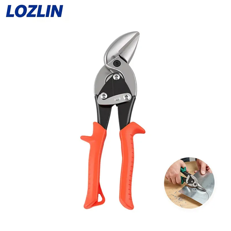 10 Inch Aviation Scissor Tin Snips Metal Sheet Cutting Snip Cutter Multi-directional Snips Industrial Professional Scissors Tool