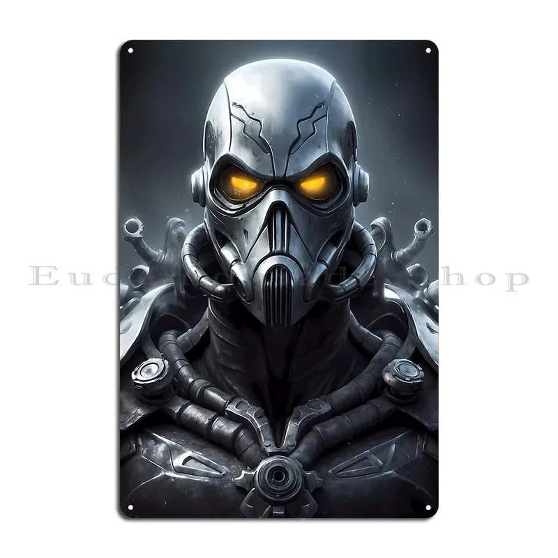 Sentinel Of The Future A Vision Of Advanced Robotics Metal Plaque Poster Wall Custom Customize Sign Personalized Tin Sign Poster