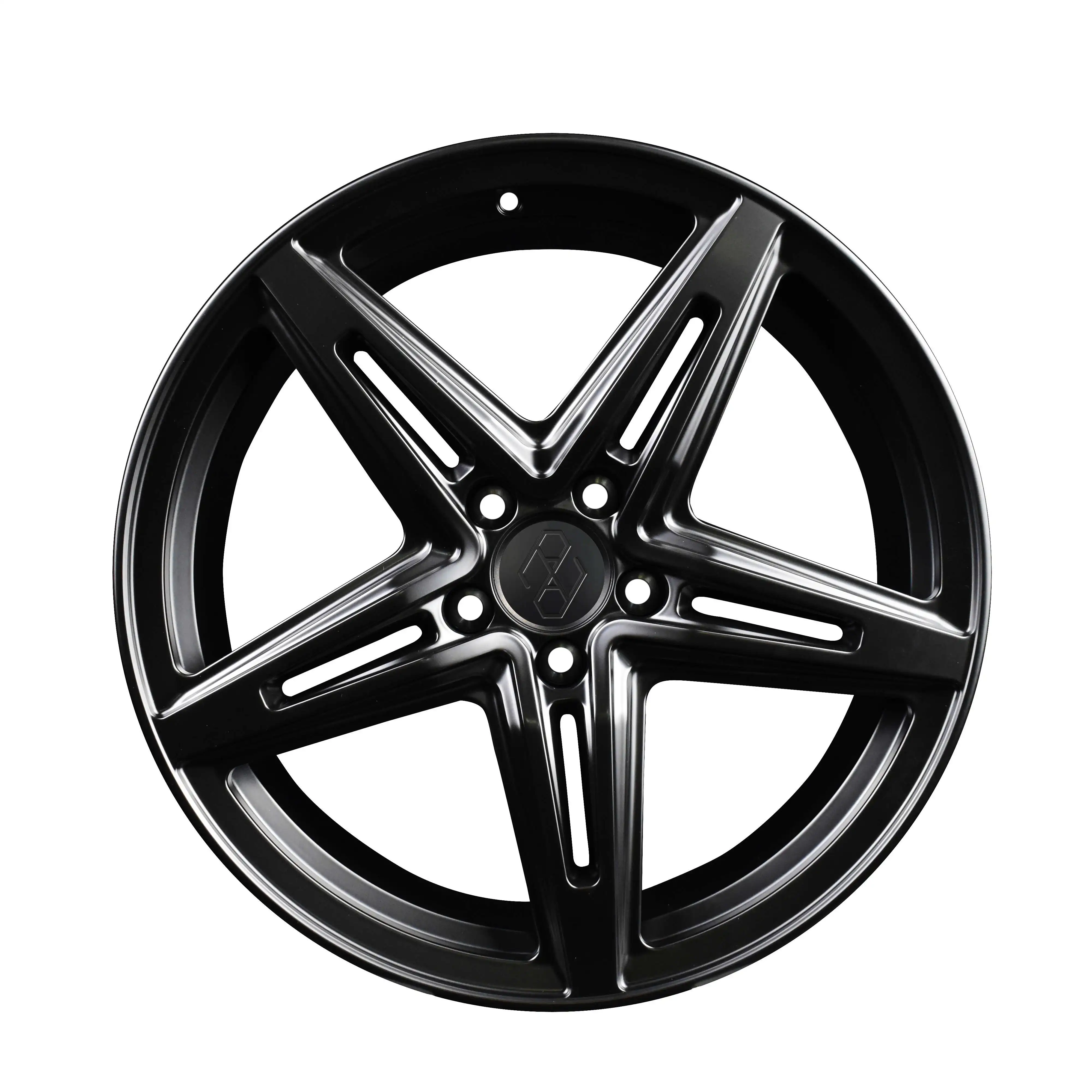 

PENGZHEN матовые черные пять спиц 18 19 20 дюймов 5x112 кованые автомобильные диски для Mercedes