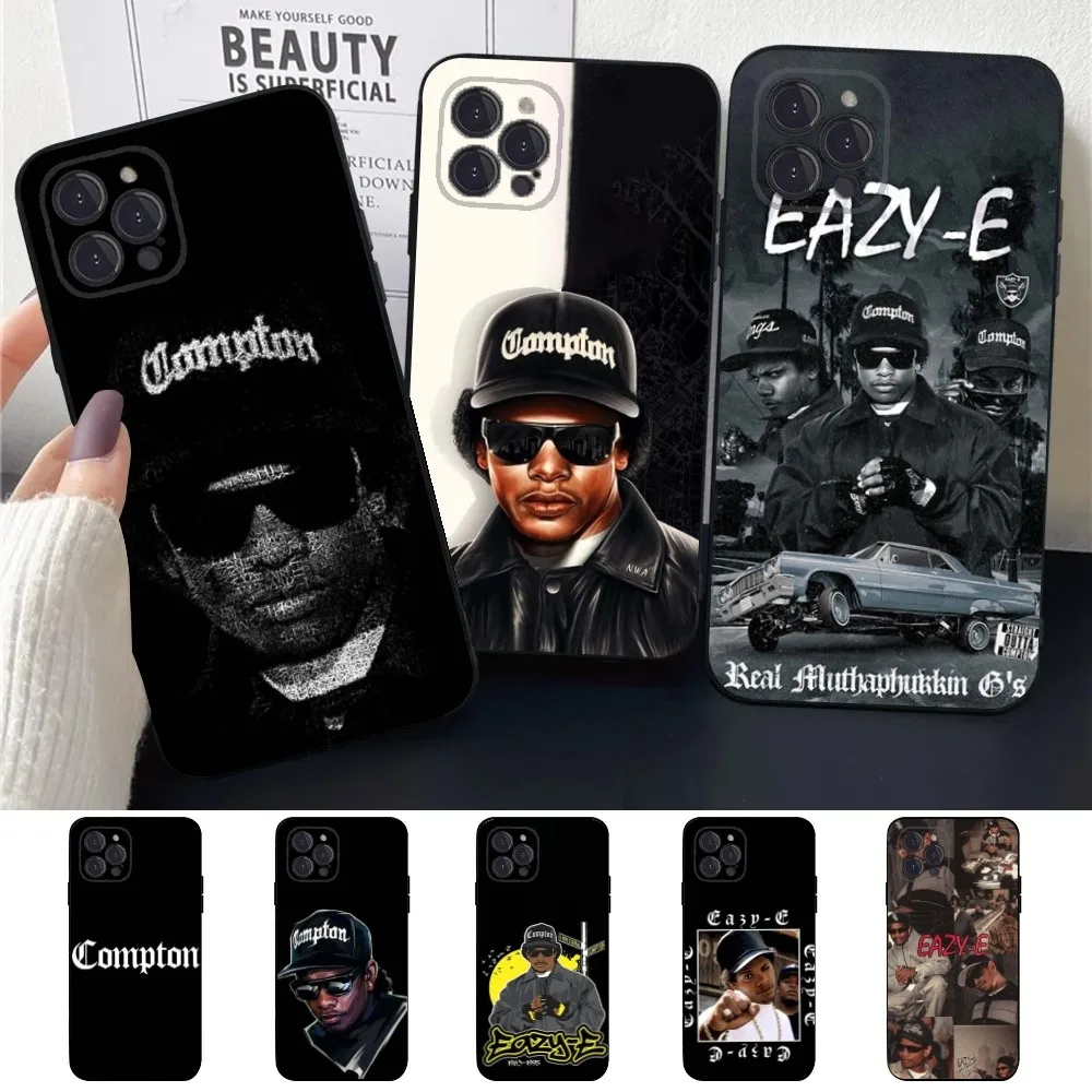 Rapper E-eazy e   Phone Case For Apple iPhone 15,14,13,12,11,XS,XR,X,8,7,Pro,Max,Plus,mini Silicone Black Cover