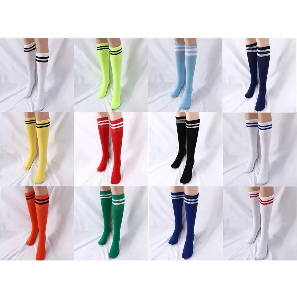 

1 Pair Children Multicolor Cotton Spandex Long Tube Striped Soccer Over Knee Socks Sports Socks Football Long Socks Kids Sock