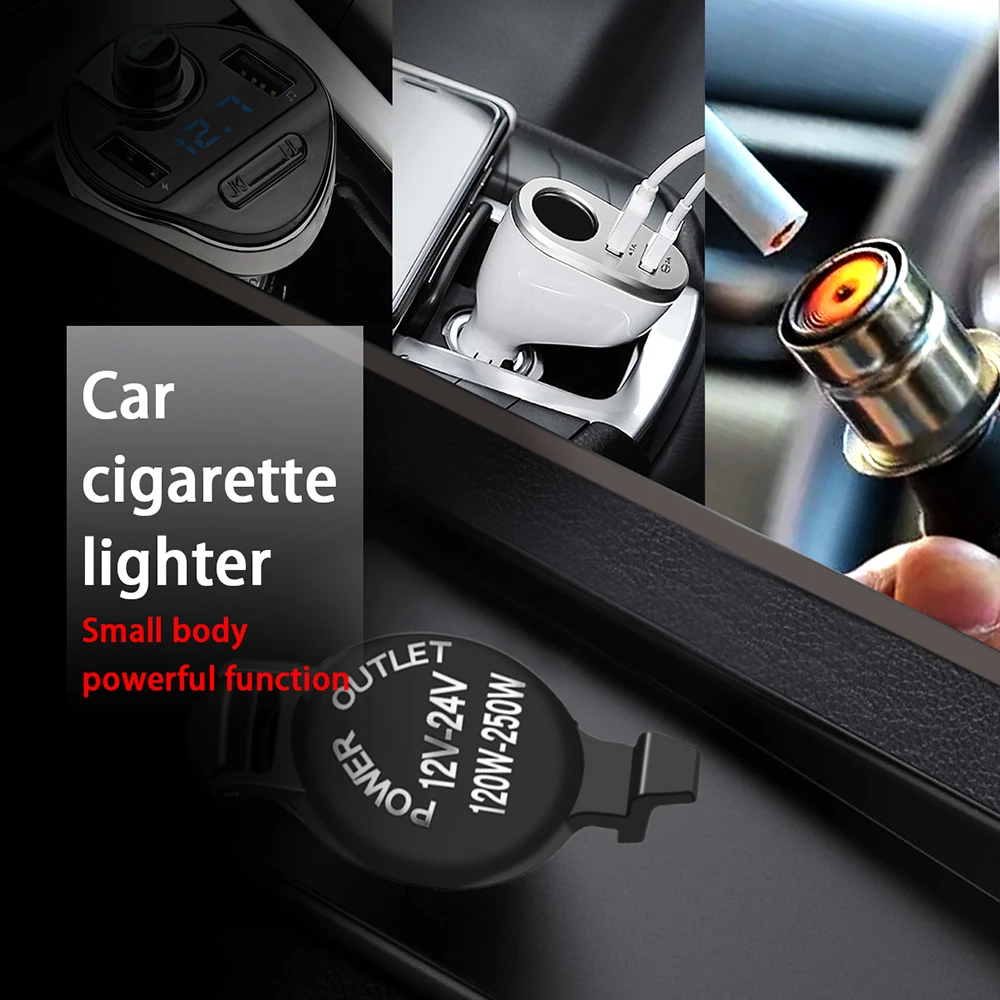 Toma de corriente para encendedor de cigarrillos, piezas de repuesto de seguridad para coche, camión, divisor de 12V