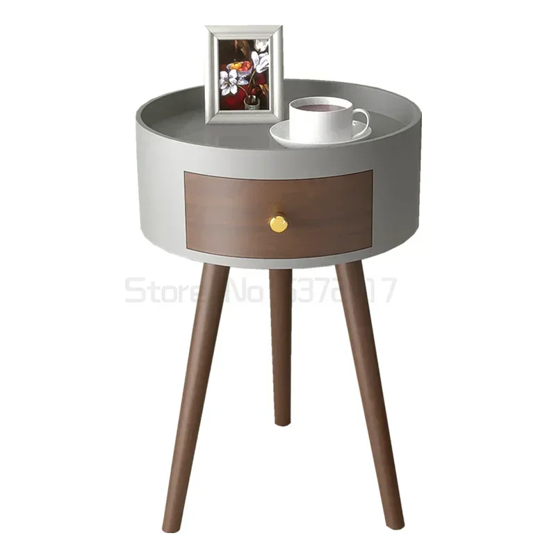 

Mini Bedroom Nightstand Round Super Narrow Grey Italian Double Bed Nightstand