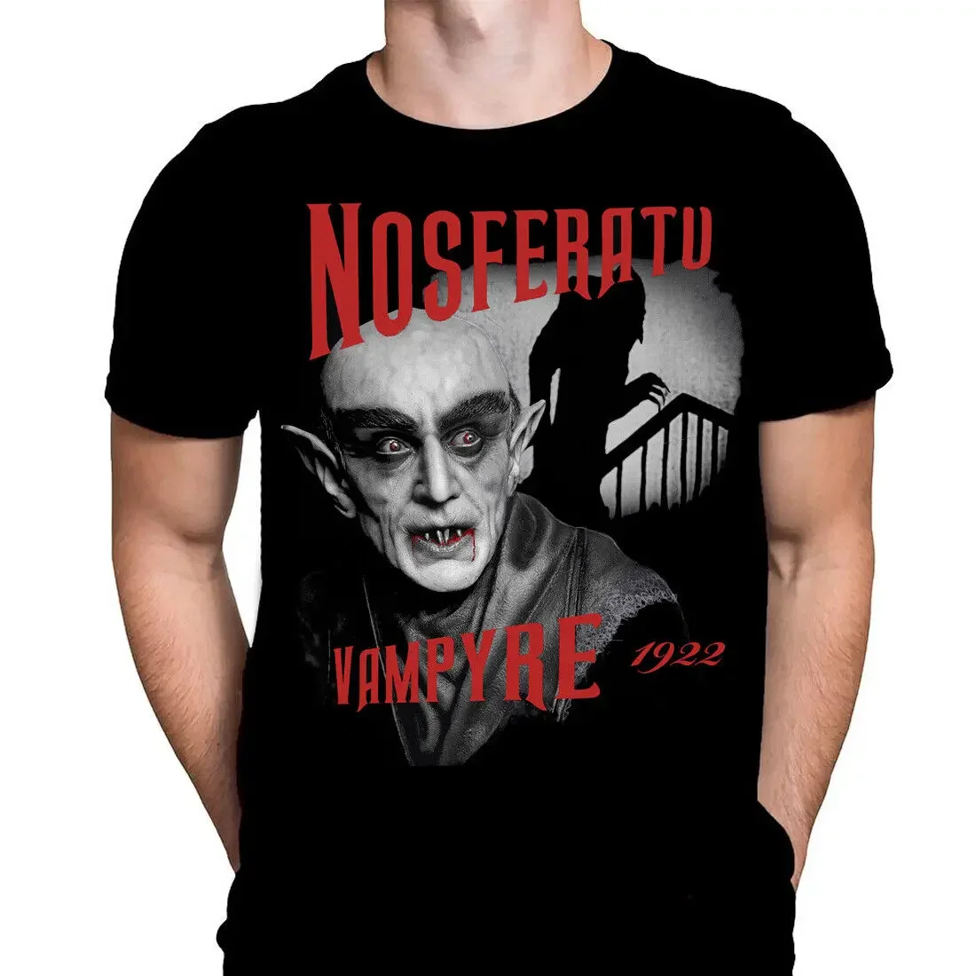 NOSFERATU 1922 T Shirt Classic Horror Vampires Fangs Gothic Dracula