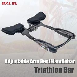 RXL SL TT bar Rest Handlebar Carbon 31.8mm Arm Rest Handlebar 3K Glossy /Matte For Road Bike Triathlon TT Handlebars
