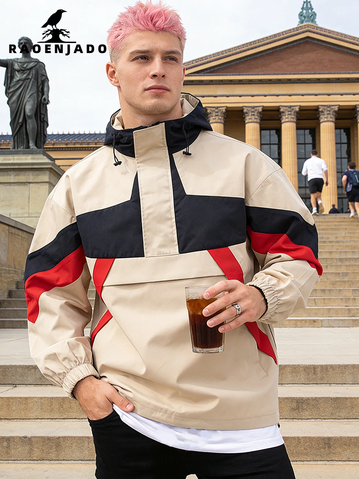 

Мужская спортивная куртка с капюшоном на молнии, легкая, в стиле пэчворк, для весны и осени, для альпинизма, бега, активного отдыха, повседневная верхняя одежда