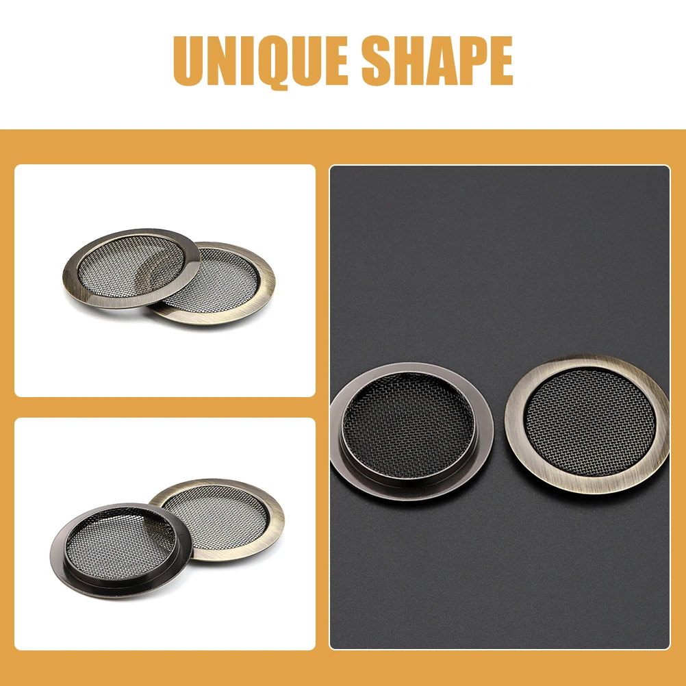 

2 Pcs Duobaoqin Net Cover Guitar Sound Hole Guard Classical Acoustic Soundhole Copper Covers