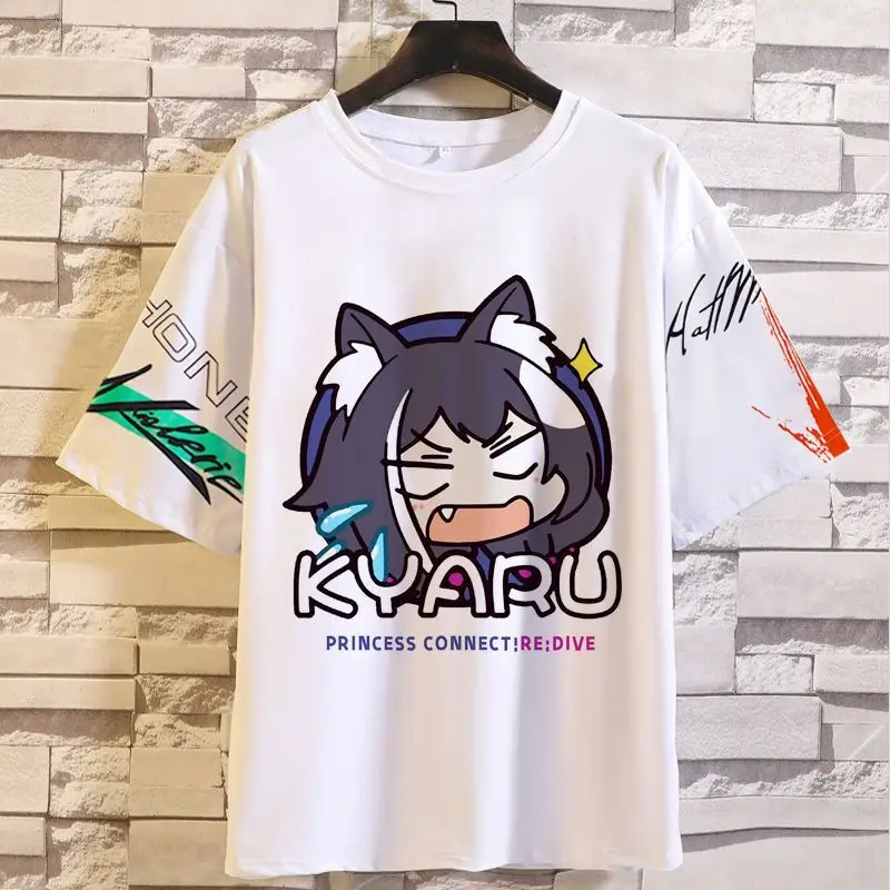 

Anime Game Princess Connect Kailu Merchandise Two-Dimensional Unisex Short Sleeve T-Shirt Student Plus Size Clothing Summer Tee