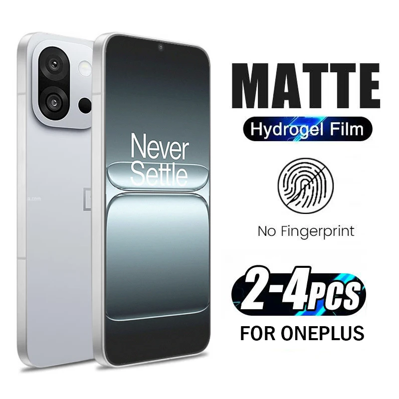 

2-4Piece Full Cover Matte Hydrogel Film for OnePlus 13T 13S 13R 10R 10T 9RT 9R 9 Screen Protector for Nord 4 3 2 2T Soft Film