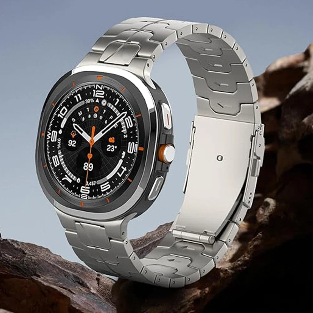 Titanium Men Bracelet for Samsung Galaxy Ultra Watch 2025 47mm Band luxury business metal strap for GALAXY ULTRA 2024 47 correa