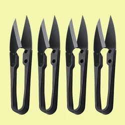 Cross Stitch Scissors Black U-shaped Small Scissors Household Thread Clippers Hot Scissors for Fabric Sewing Tools