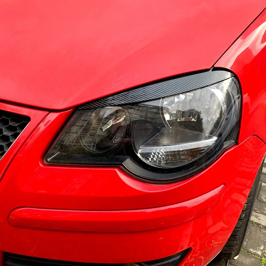 

GEFENSI для Volkswagen Polo 9N 2005 2006 2007 2008 2009, накладка на фару, брови, век, наклейка на крышку лампы, автомобильные аксессуары