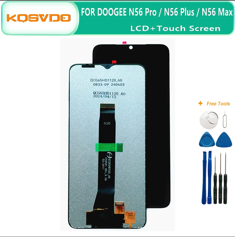 

6.6Inches New Original N56 Replacement Parts For DOOGEE N56 Pro N56 plus N56 Max LCD Display +Touch Screen Digitizer Assembly