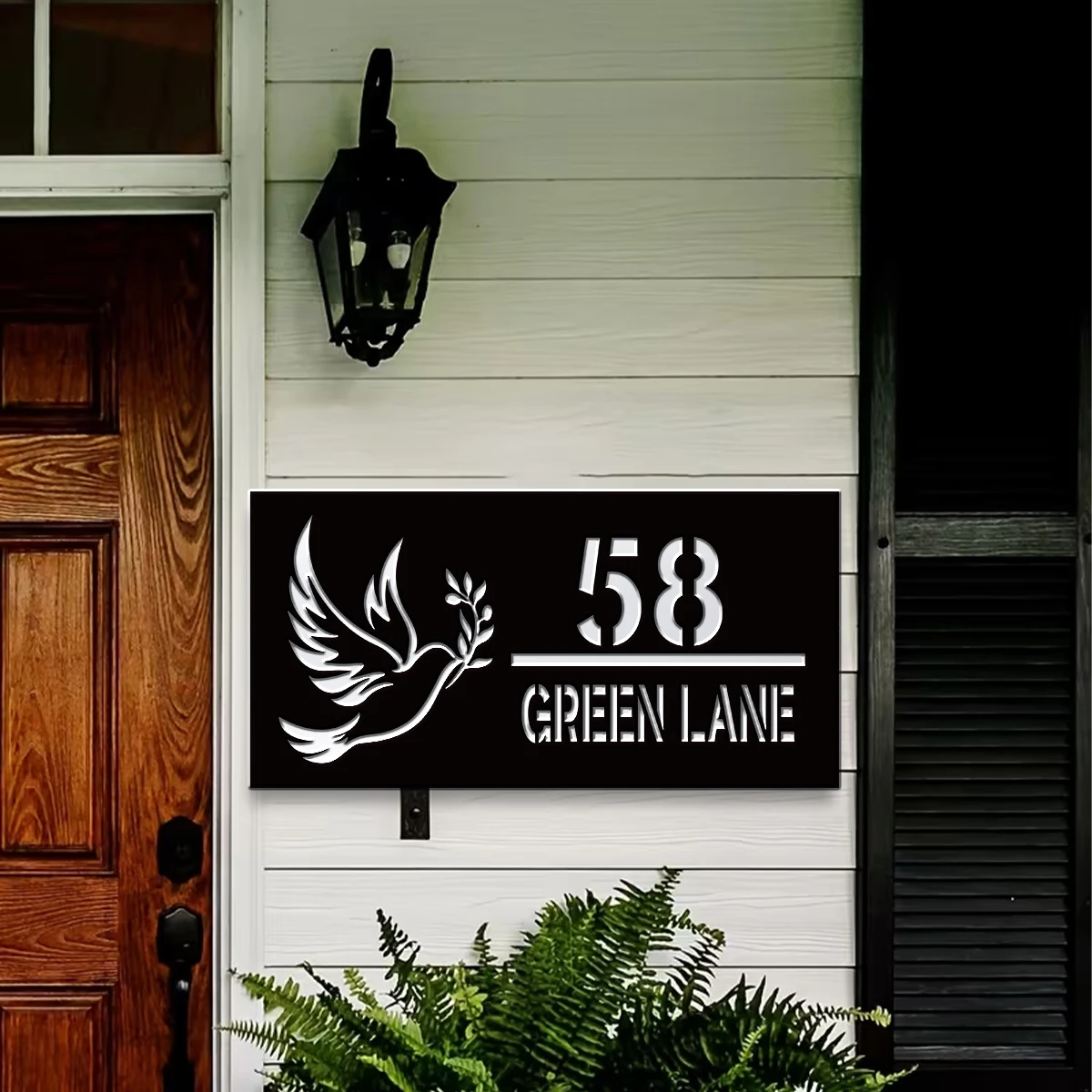 1pc Custom Number&Text Flying Bird Acrylic House Number Sign, Address Door Number, for Home, Apartment, Mailbox Fence Wall Decor