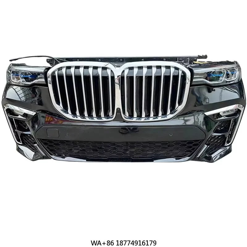 

2019-2022 for X7 G07 Accessories Hot-Selling Front Bumper and Complete Front Radiator Grille with Towing Hitch Cut-Outs