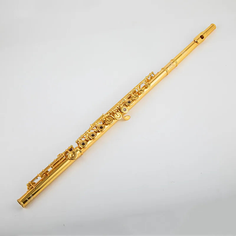 USA Powell PS705 24K gold-plated flute C-tune 17 open-hole gold-plated professional flute instrument playing test instrument