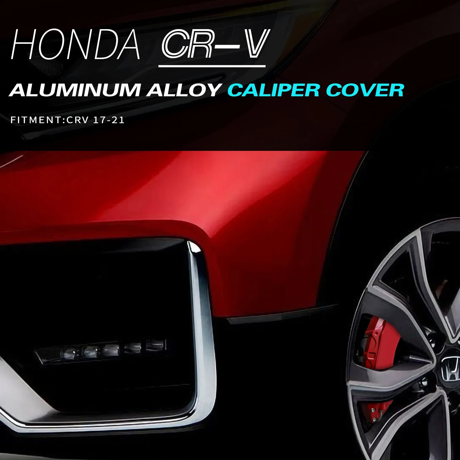 4 Pcs Easy to Install Aluminum Brake Disc Bremb  Red Caliper Cover for Honda CRV 15 Colors!