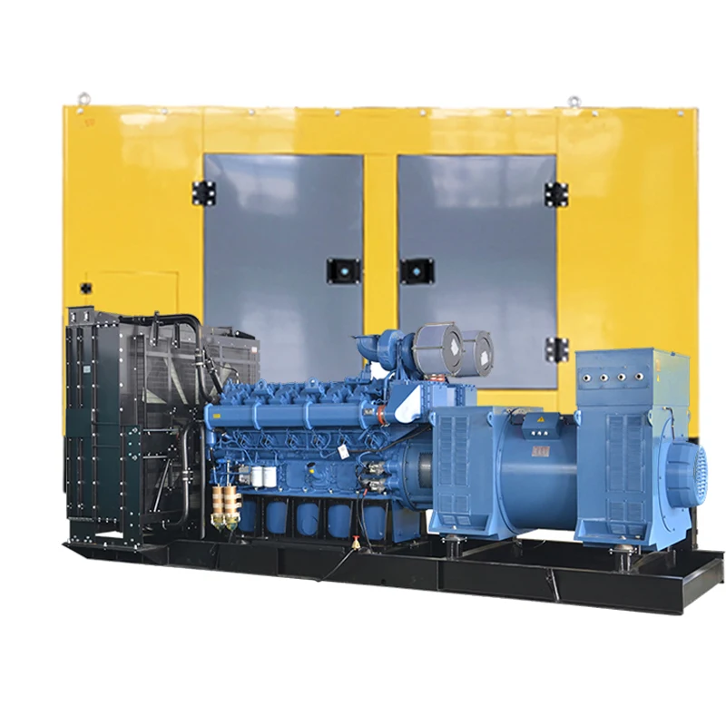 Brushless Alternator Water Cooled Sound Proof Genset 1125kva 900kw Diesel Generator Factory Price Genset Yuchai
