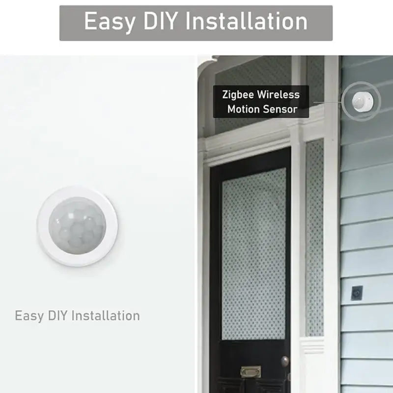 Detector de Sensor de Movimento Resistente Zigbee, Segurança DIY, Exterior e Interior, Sensor de Movimento Zigbee para Casa Inteligente, Autom