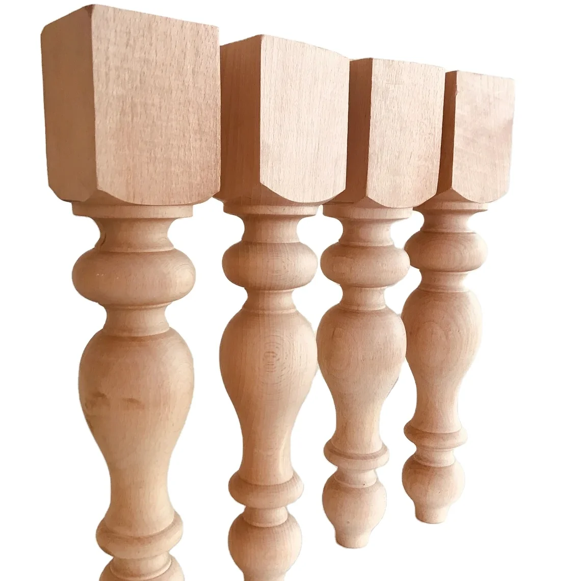 

Wooden Tapered Unfinished Dining Table Legs Cabinet Table Legs Table Feet Wood Furniture Legs