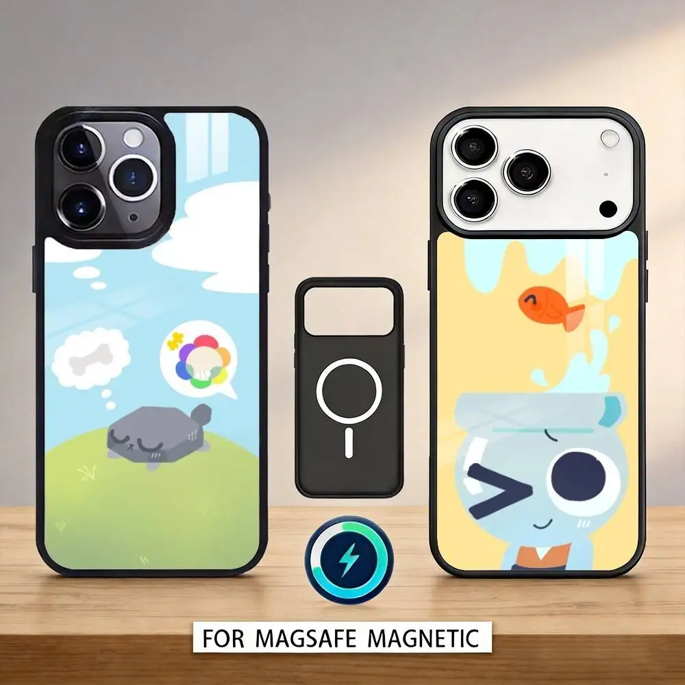 

Cartoon Goob D-Dandys W-World Phone Case For iPhone17,16,15,14,13,12,Pro,Max,Magnetic For Magsafe Wireless Charging