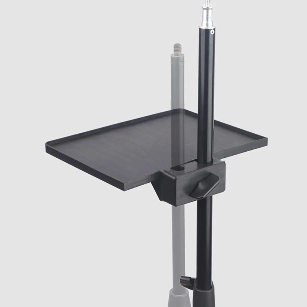 

Double Hole Slot Mic Stand Tray Microphone Clamp Rack Tray for Outdoor Ktv Live Broadcast Recording Accessories