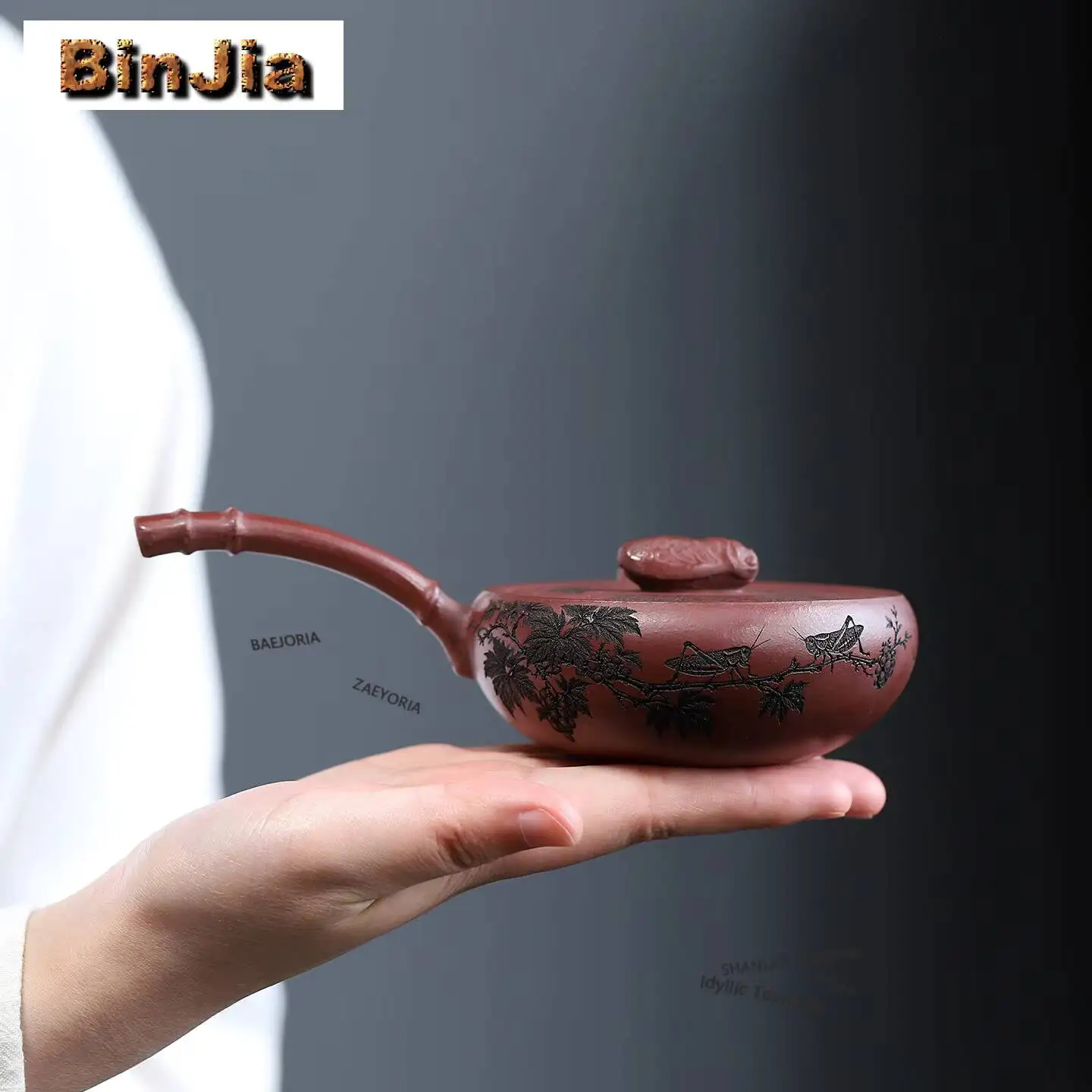 

150ml Exquisite Yixing Purple Clay Teapots Famous Master Handmade Side Handle Pot Raw Ore Antique Red Mud Kettle Zisha Tea Set