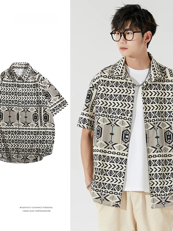 

Summer Men's Loose Comfortable Versatile f Sve irt Trendy Design Sensation ort Sve Casual Top Polyester Fiber