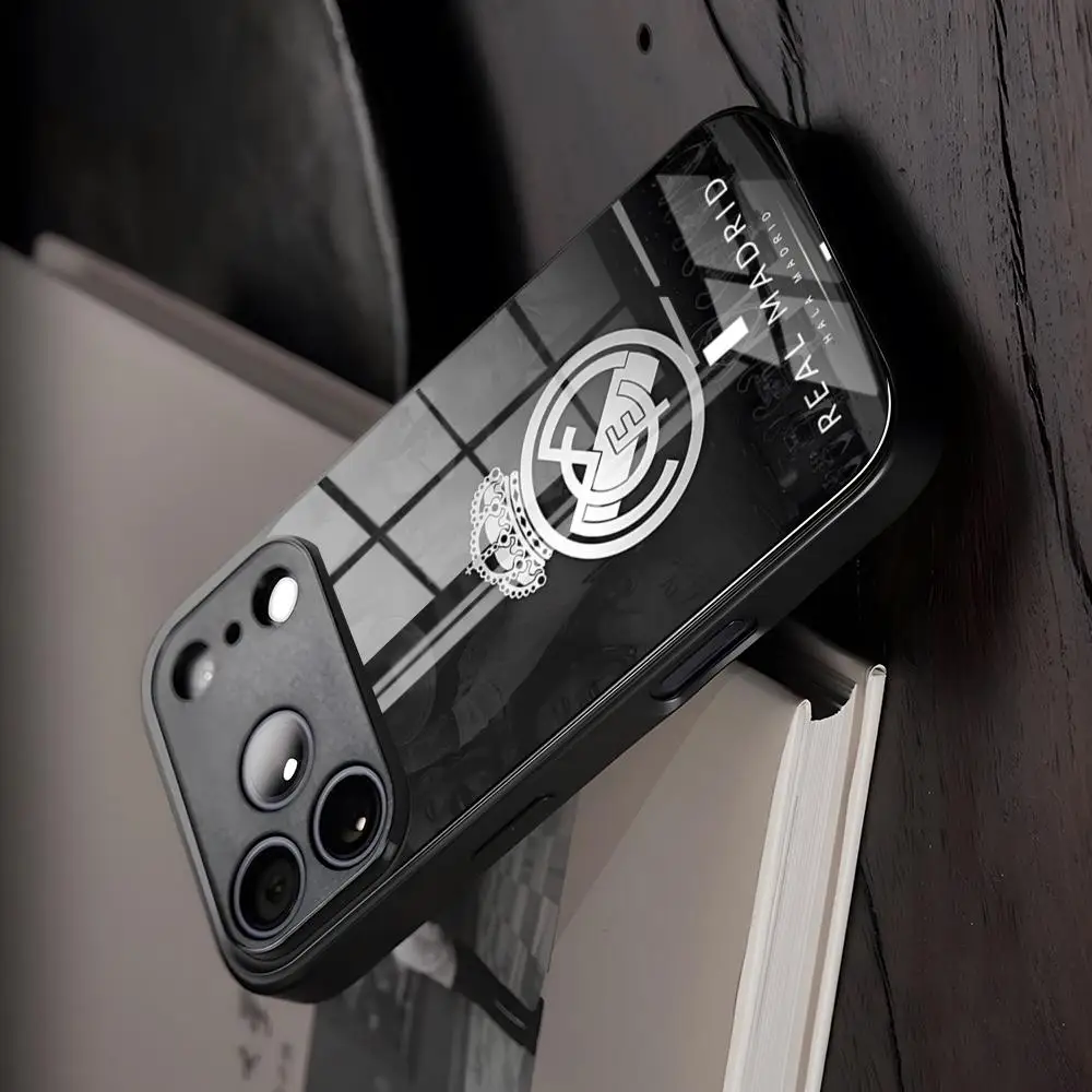 Reales-FC-MadridES Phone Case Glass For IPhone17 Air 16 15 17 14 Pro Max 13 12 11 X XS XR Plus For Samsung Custom Diy Pictures S