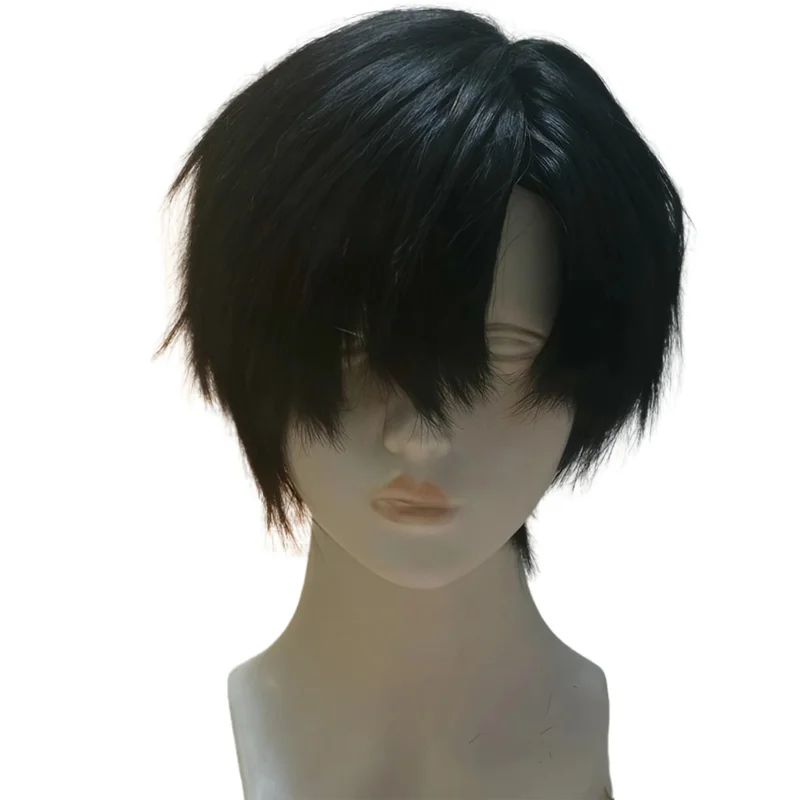 CyAlien Stage Ivan Wig Anime AlienStage Black Sorrow Ivan Cosplay Wig Men Black Short Hair High Heat Resiatant Hair Free Wig Cap view 6