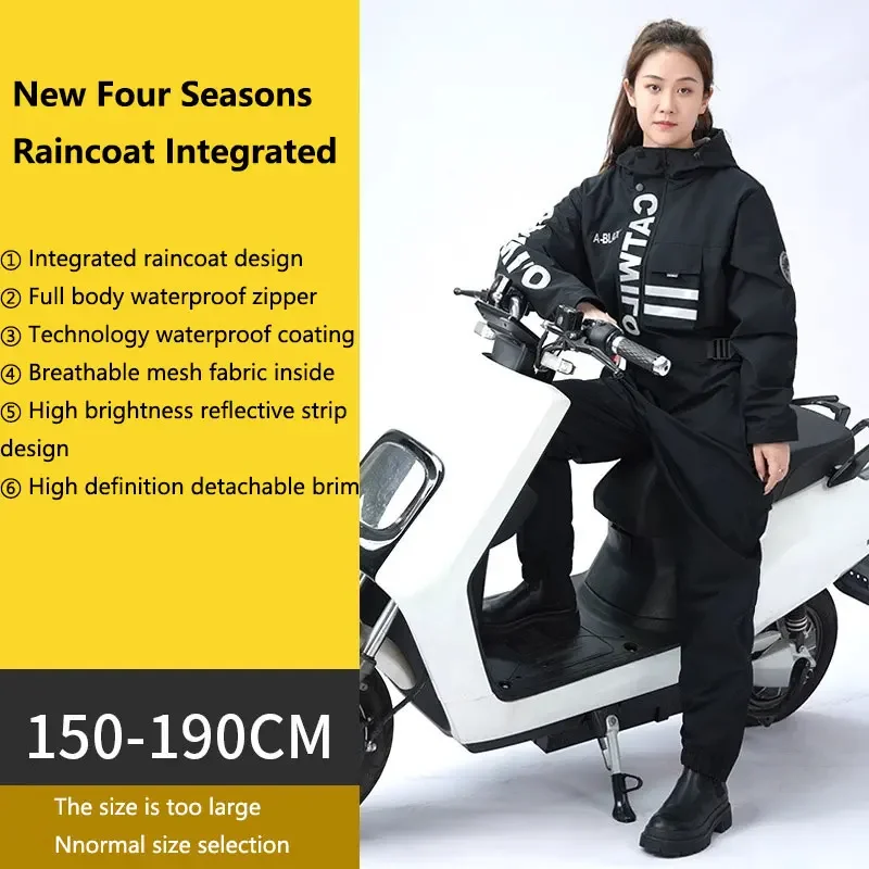 easy-to-install-motorcycle-set-riding-raincoat-jumpsuit-long-men's-and-women's-rainproof-waterproof