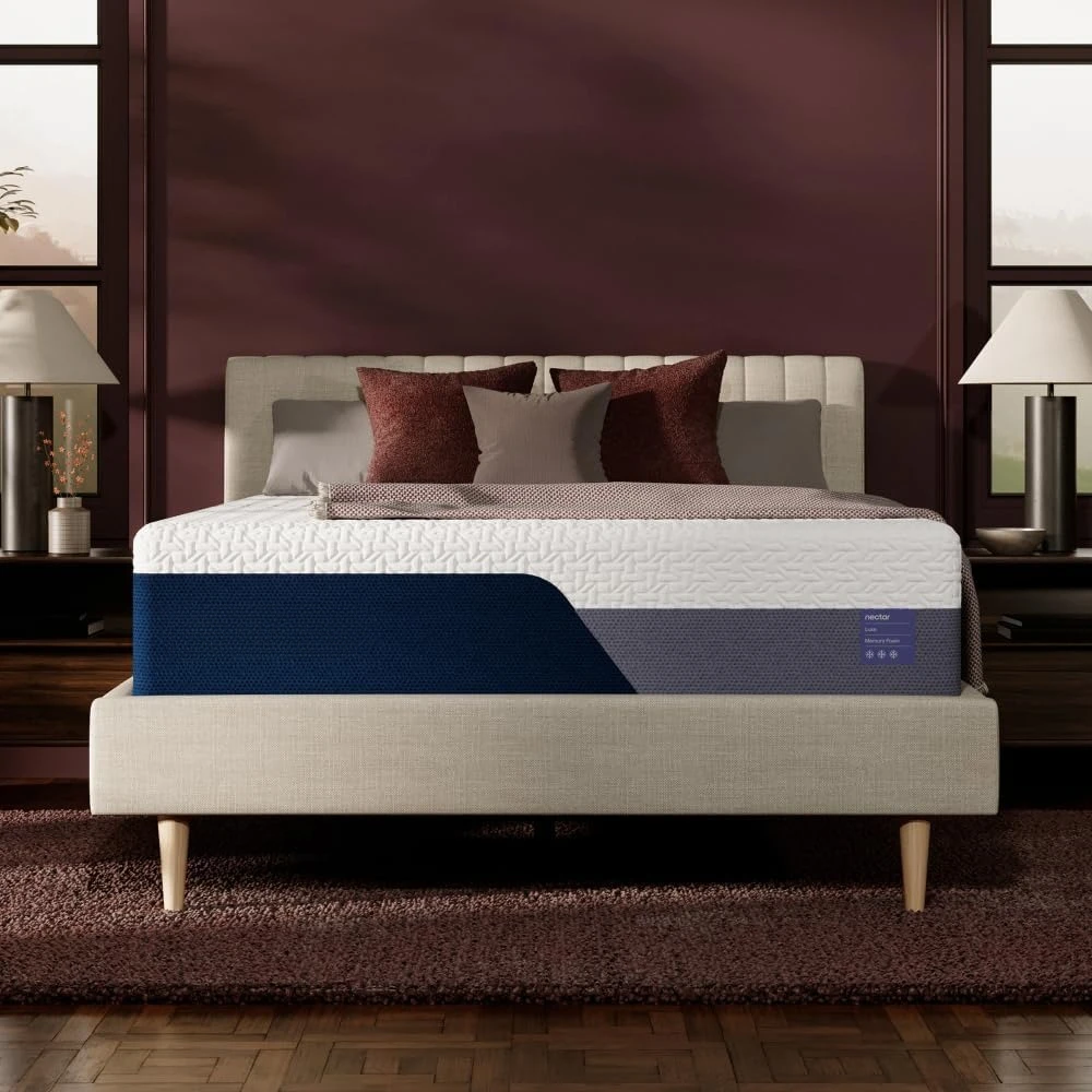 Luxe 14” Twin XL Mattress - Medium Firm - Contouring Memory Foam Cooling Upgrade - 3” Pressure Relief Layer Responsive