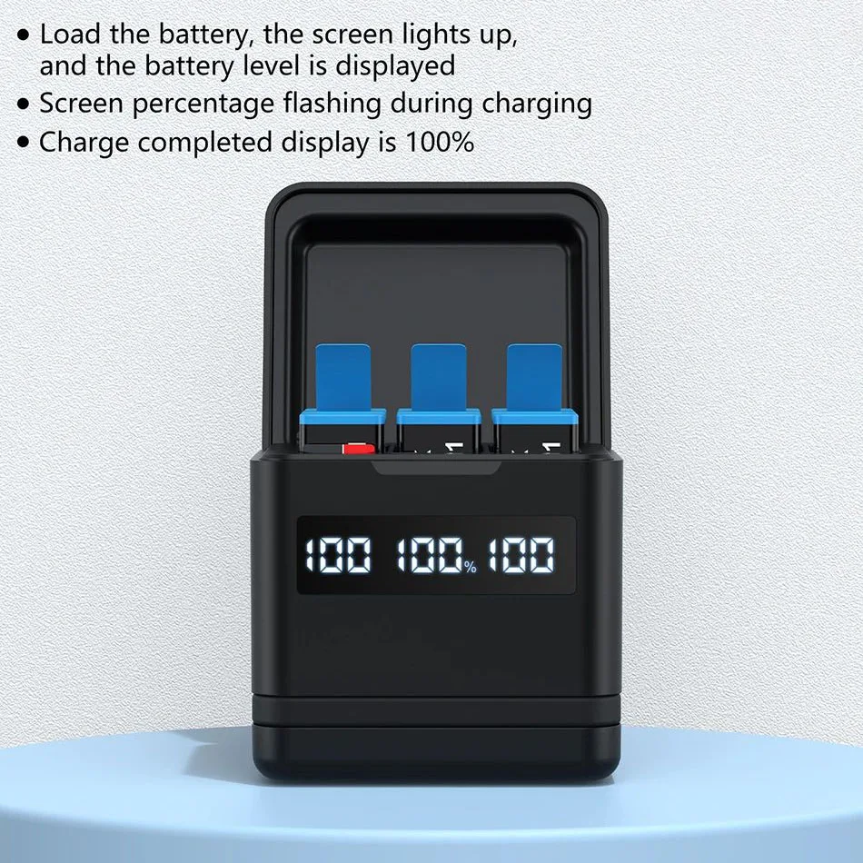 GoPro 5 Battery charger equipped with high-speed SD card reader function and Type-C interface for GoPro Hero 8 Hero 7 Hero 6 Hero 5 camera - Image 6