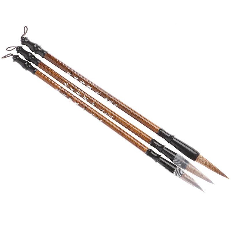 3pcs/lot Excellent Quality Chinese Calligraphy Brushes Pen For Writing Brush