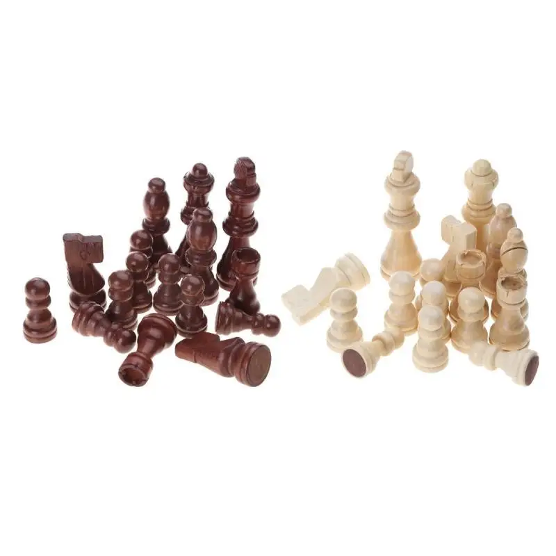 652F 32 قطعة من قطع الشطرنج المحمولة شخصيات الشطرنج الدولية للبالغين أو الأطفال #5