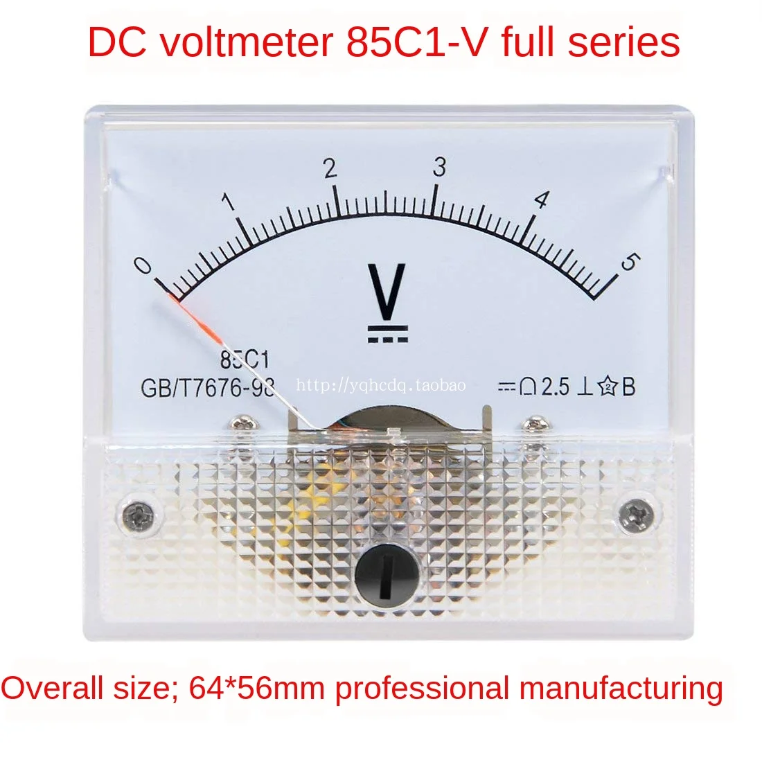 

85C1 Pointer Continuous Voltage Table 5V10V15V20V30V50V 100V150V300V Analog Watch Head