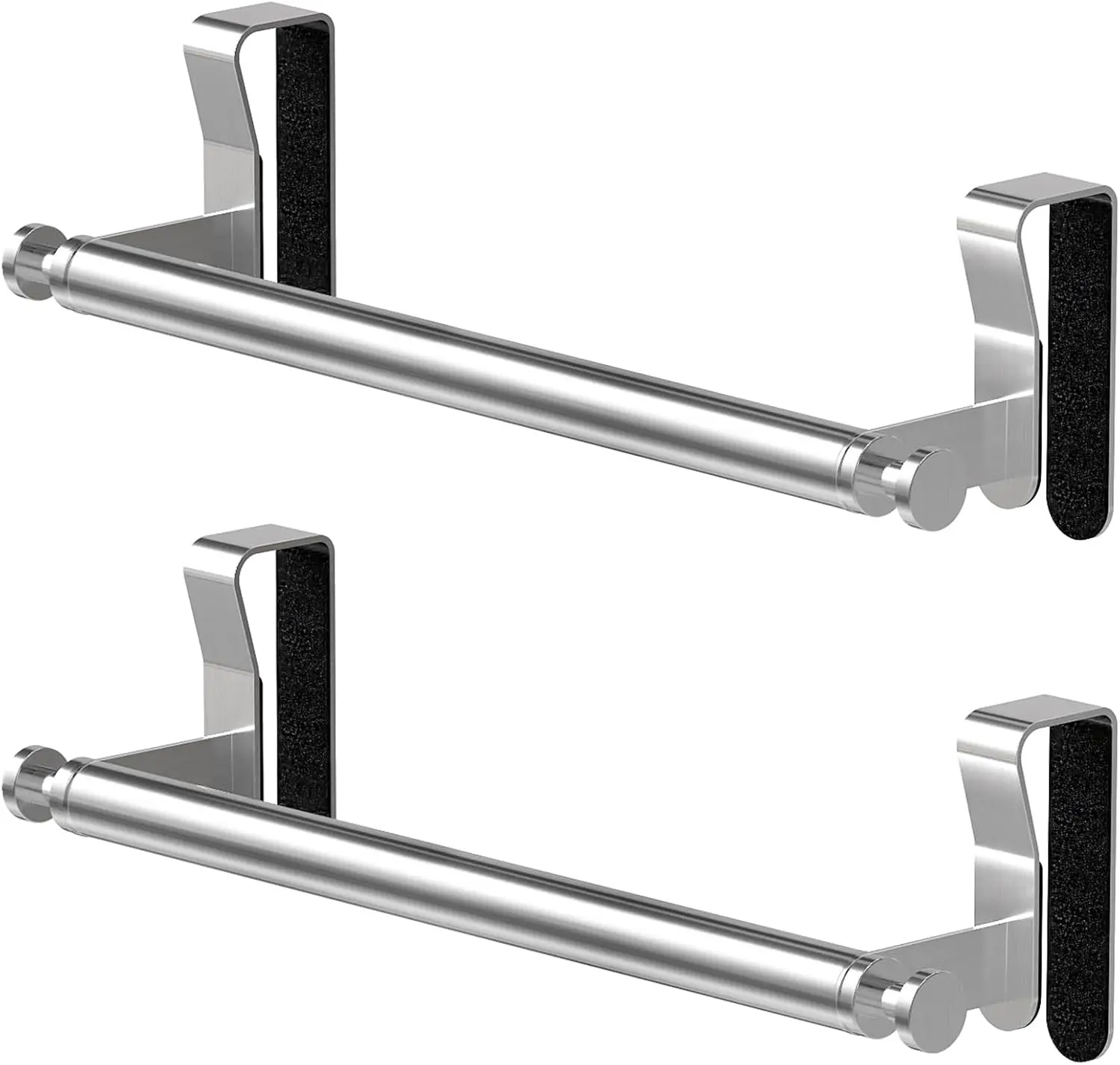 

Over Cabinet Towel Holder, Stainless Steel Over The Cabinet Towel Rack Bars for Kitchen Cabinet Doors, Dish Towel Holder