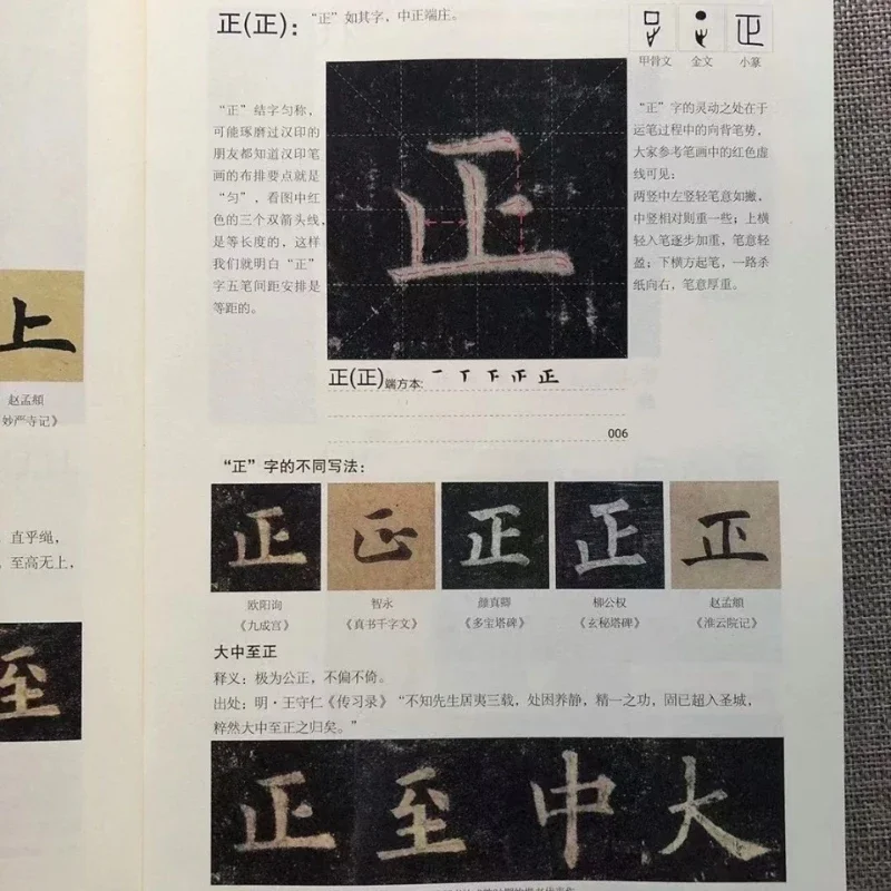 

Chinese Basic Introductory Calligraphy Skill Explanation Copybooks Regular Script Practice Copybook Chinese Brush Technique Book