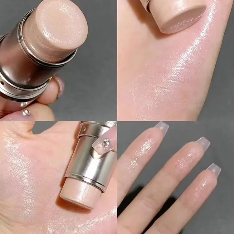 KAXIER High Gloss Stick Highlighter Blush Water Light Shimmer Waterproof Face Contour Illuminator Brighten Contouring Rouge
