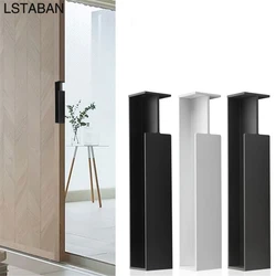 German Simple Sliding Door Handle Pocket Wooden Door Embedded Furniture Handle Anti-collision Aluminum Alloy Hardware Door Pulls