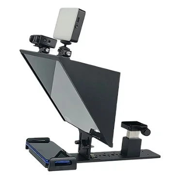 Teleprompter FEELWORLD de 13 Pulgadas con Carcasa de Aluminio para Tabletas, Smartphones y Cámaras DSLR