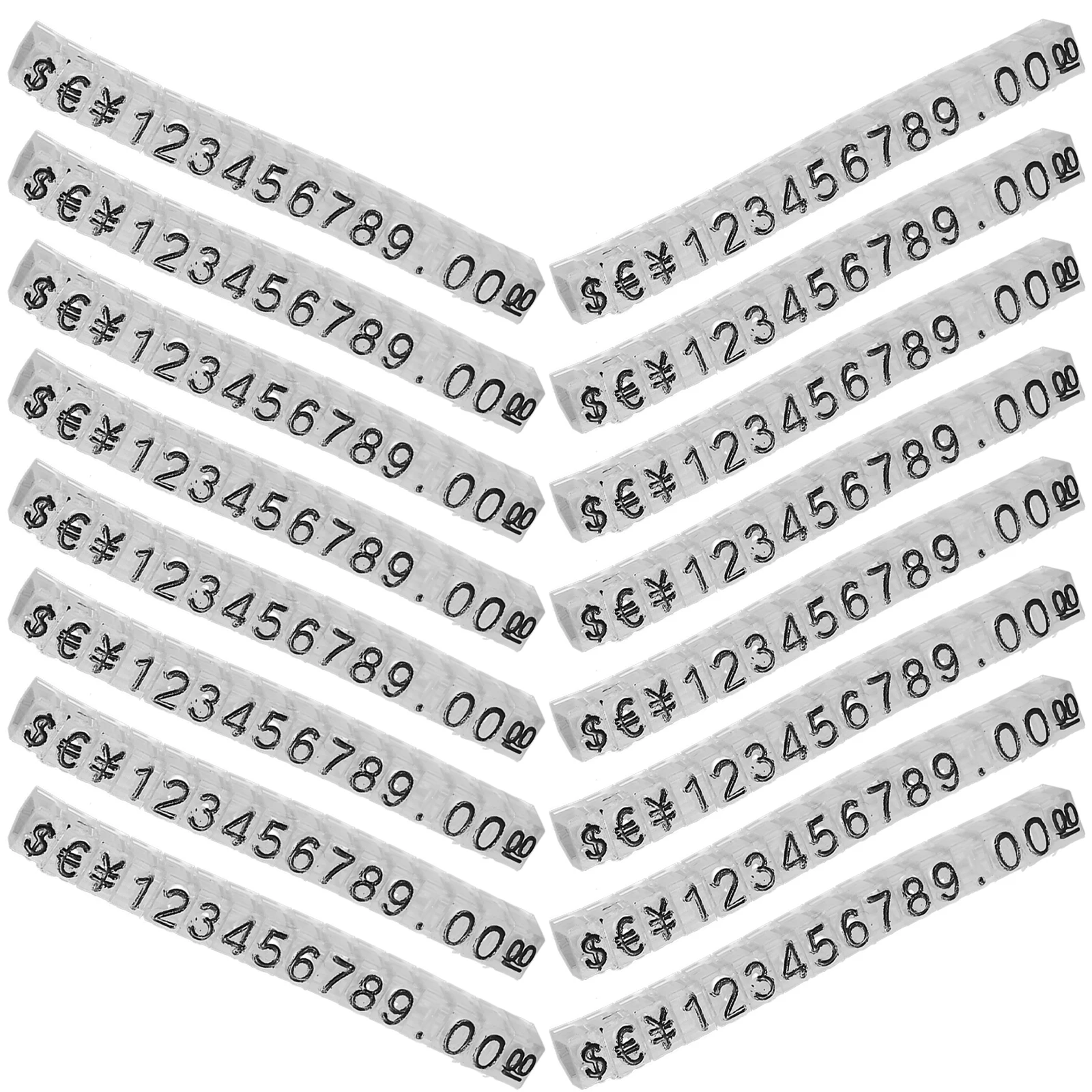 

20Pcs Price Tag Jewelry Price Cube Adjustable Display Block Stand Retail Counter Pricing Label for Shops Stores