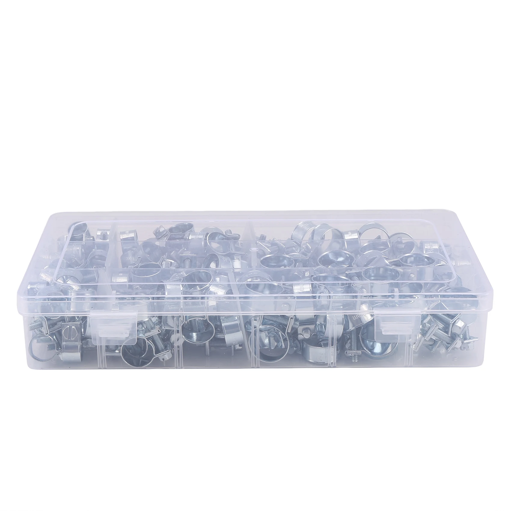 

ABXD 135Pcs Hose Clamp Double Ears Clamp 8-18Mm Worm Drive Fuel Water Hose Pipe Clamps Clips Hose Fuel Clamps Assorted Kit